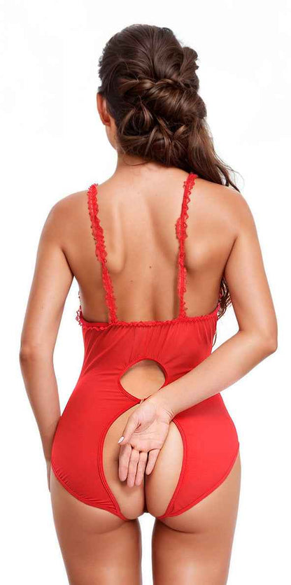 Cupless Lace Lingerie Teddy