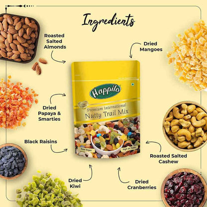 Happilo Premium Nuts &amp; Dry Fruit Combo (Trail Mix, Nut Mix &amp; Party Mix)