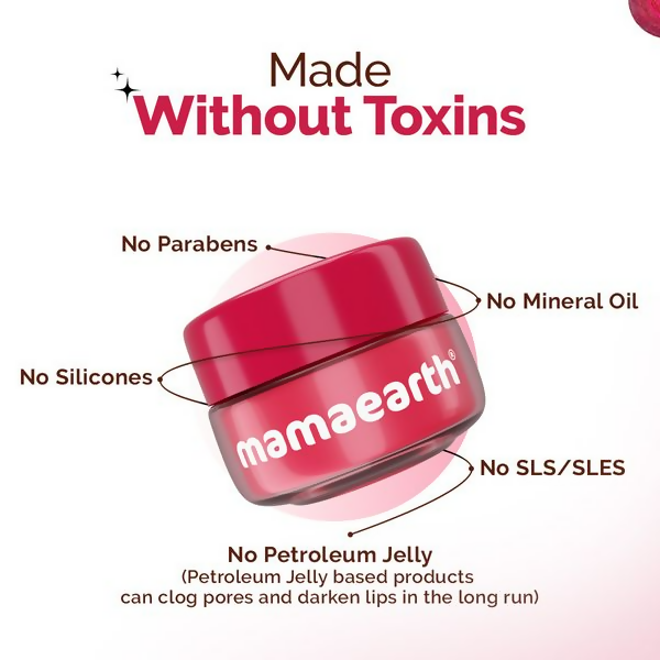 Mamaearth Beetroot Moisture Therapy Lip Balm with Beetroot &amp; Hyaluronic Acid For Dry &amp; Chapped Lips
