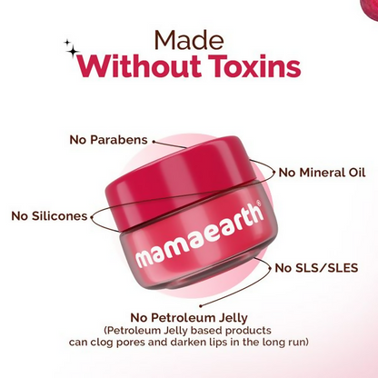 Mamaearth Beetroot Moisture Therapy Lip Balm with Beetroot &amp; Hyaluronic Acid For Dry &amp; Chapped Lips