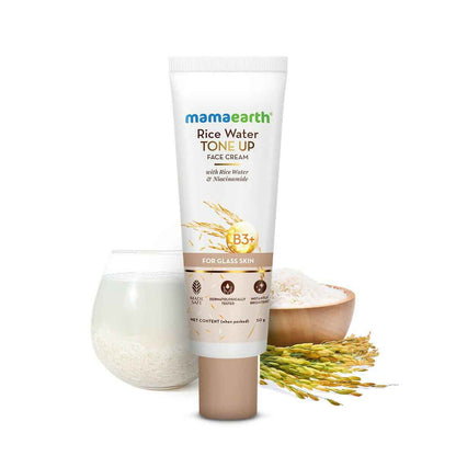Mamaearth Rice Water Tone Up Face Cream with Rice Water &amp; Niacinamide for Glass Skin