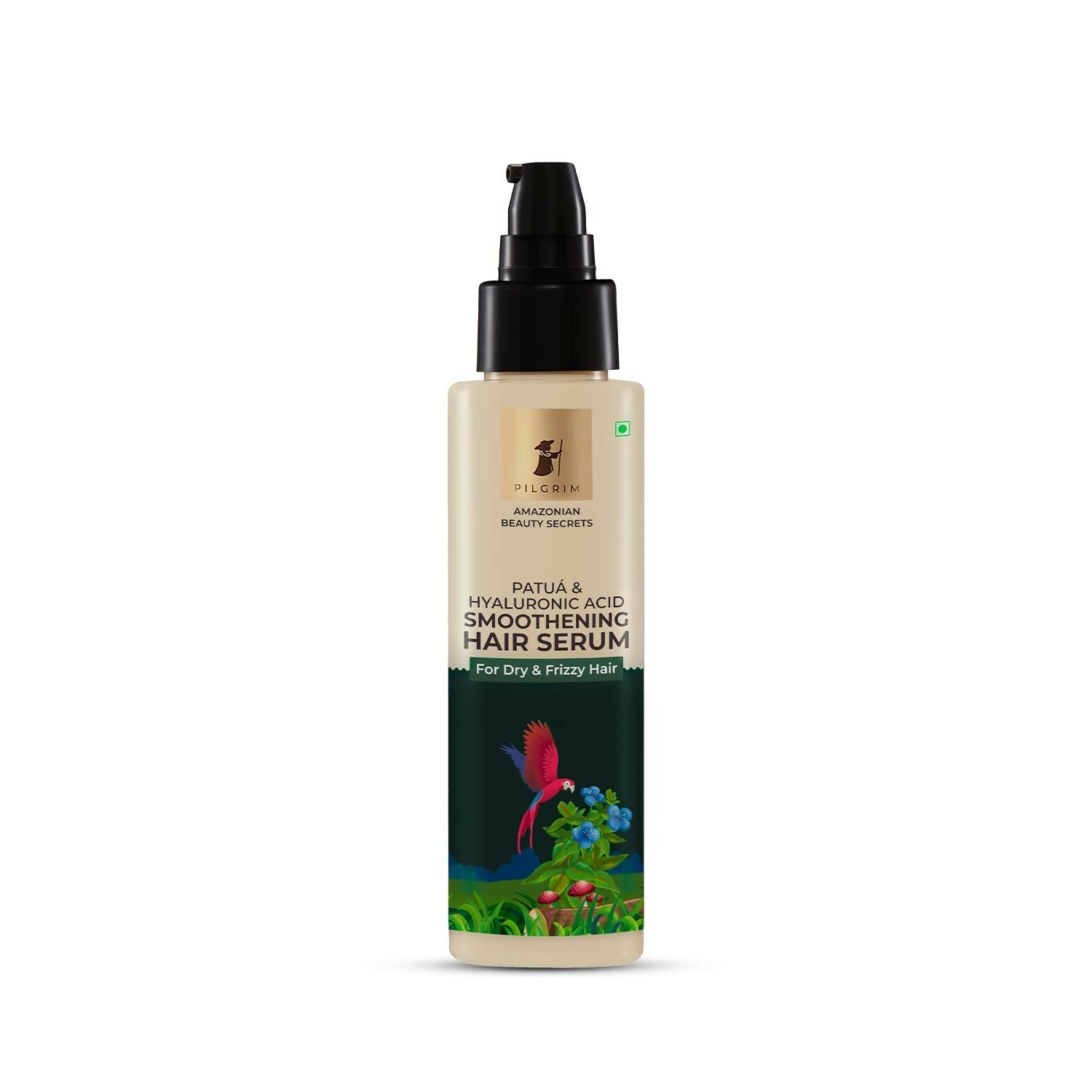 Pilgrim Amazonian Patuá &amp; Hyaluronic Acid Smoothening Hair Serum For Dry &amp; Frizzy Hair, For Hair Smoothening