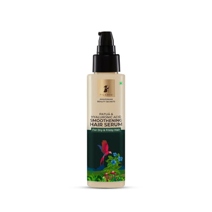 Pilgrim Amazonian Patuá &amp; Hyaluronic Acid Smoothening Hair Serum For Dry &amp; Frizzy Hair, For Hair Smoothening