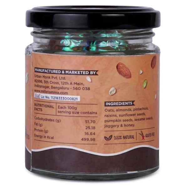 Millet Amma Nutrabite (Nuts &amp; Seeds Energy Bar)
