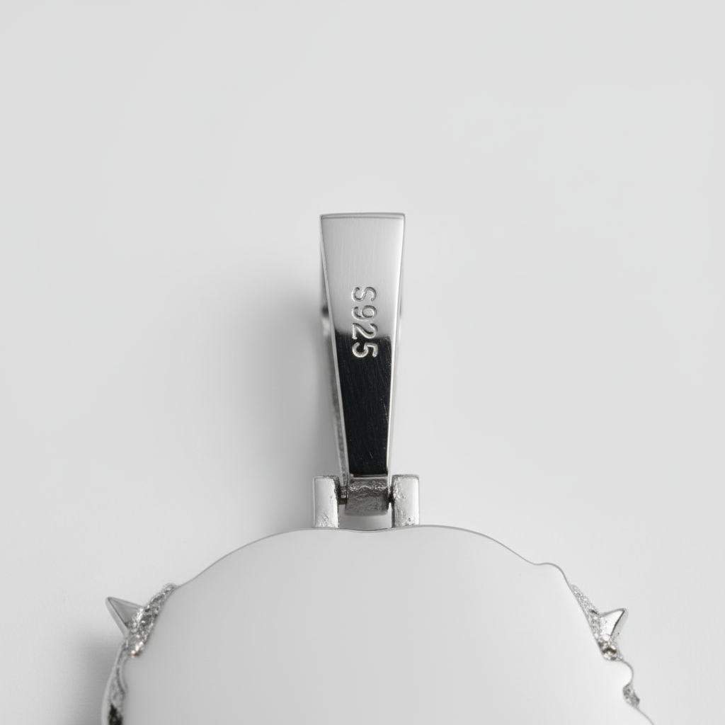 Moissanite Jesus Piece Head Pendant Moissanite Solid 925 Sterling Silver