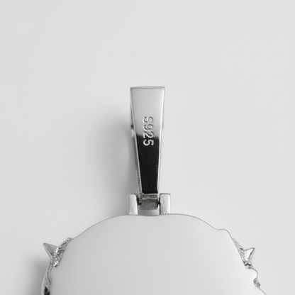 Moissanite Jesus Piece Head Pendant Moissanite Solid 925 Sterling Silver