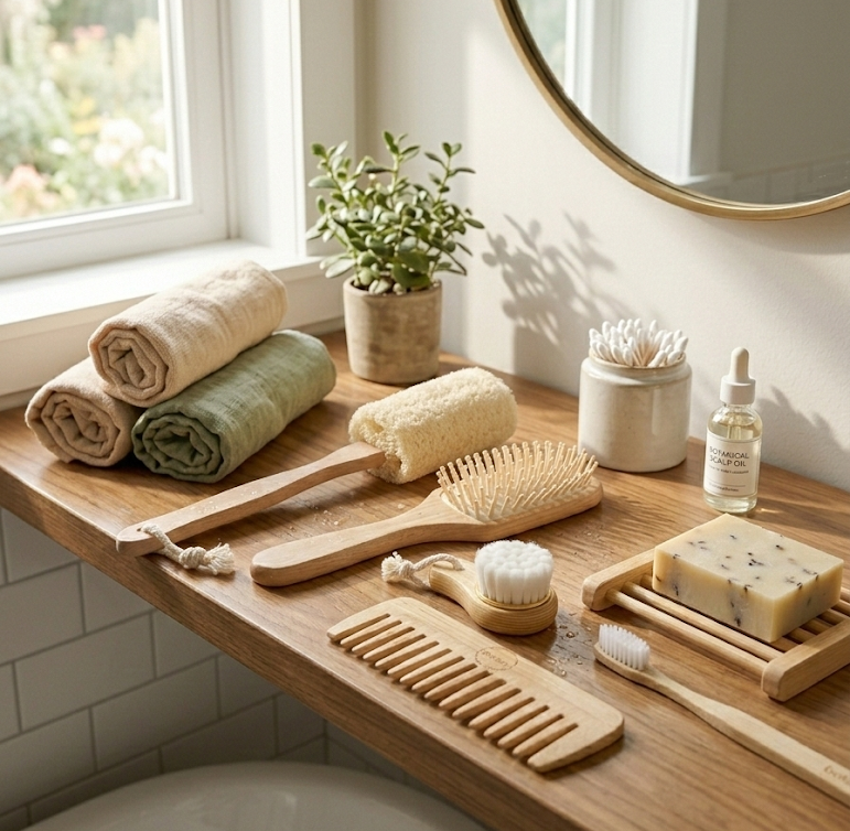 Zero-Waste Bath Accessories Bundle by BeNat
