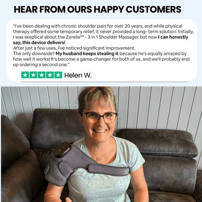 FlexiRelief™ 3-in-1 Shoulder Massager – Heat, Vibration &amp; Kneading Therapy for Pain Relief