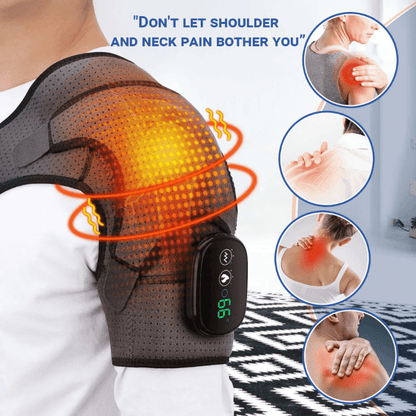 FlexiRelief™ 3-in-1 Shoulder Massager – Heat, Vibration &amp; Kneading Therapy for Pain Relief