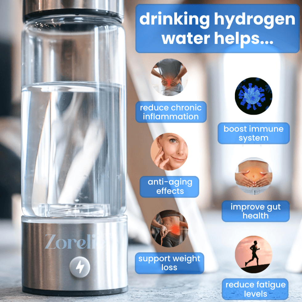 H2Life™ Portable Hydrogen Water Bottle – Sleek Design for Healthy Hydration