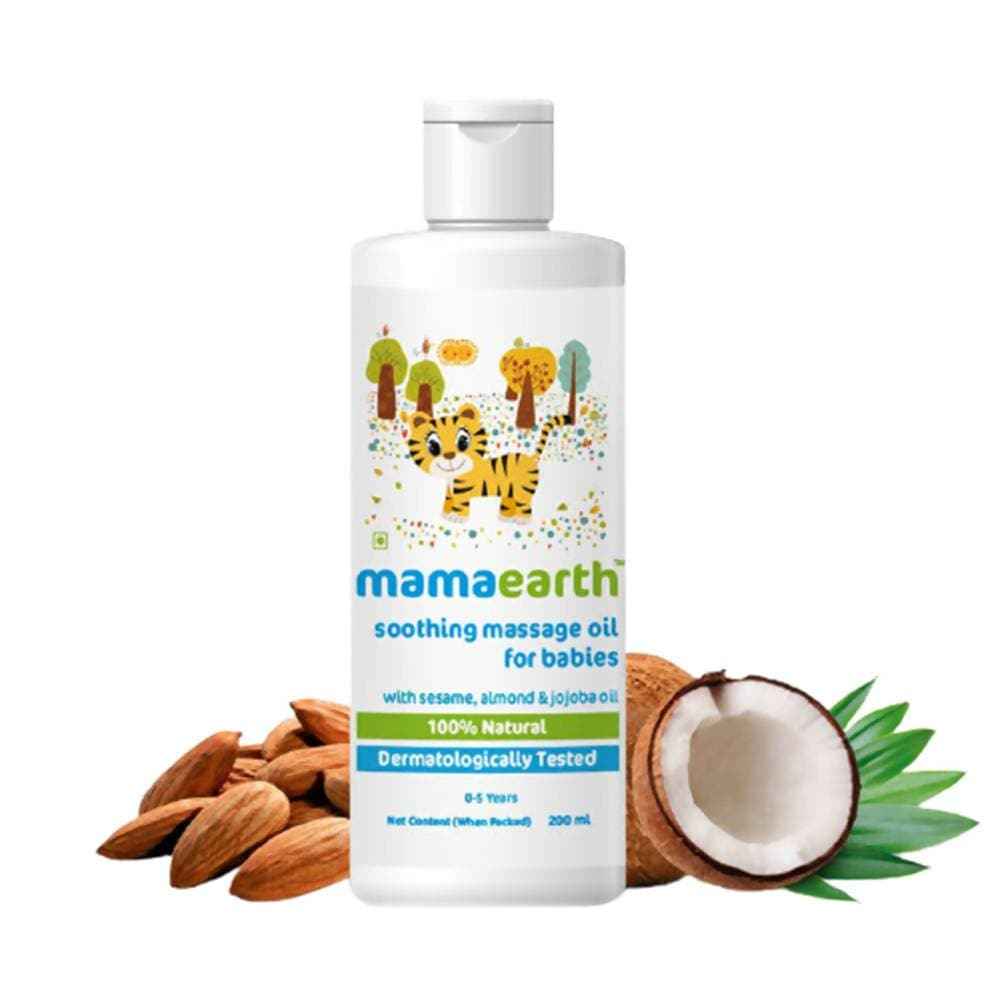 Mamaearth Soothing Massage Oil For Babies With Sesame, Almond &amp; Jojoba Oil
