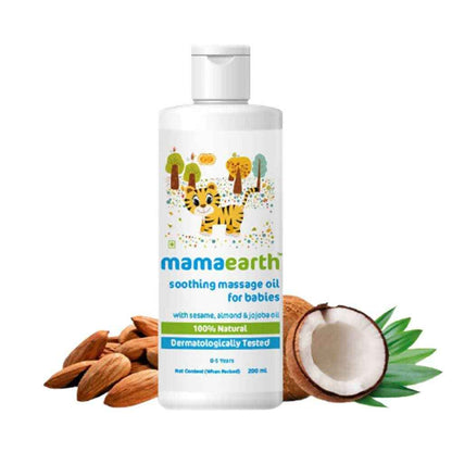 Mamaearth Soothing Massage Oil For Babies With Sesame, Almond &amp; Jojoba Oil